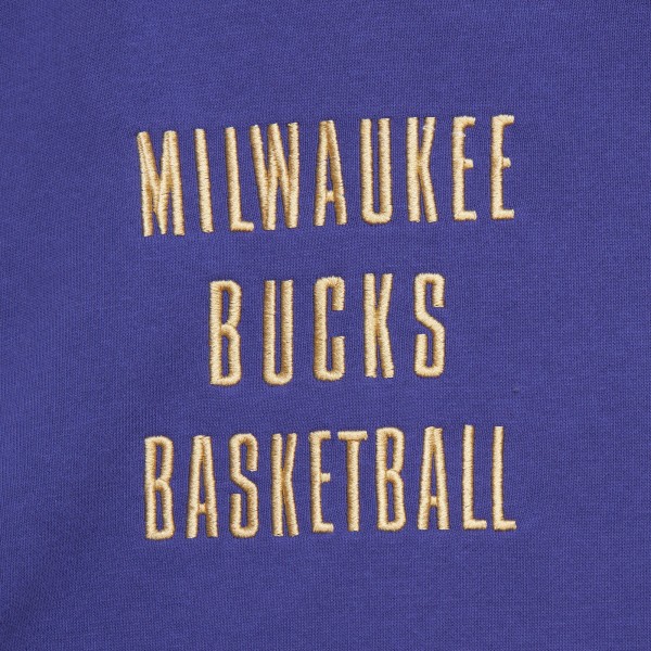 Толстовка Milwaukee Bucks Mitchell & Ness Team OG 2.0 Vintage Logo Fleece - Purple