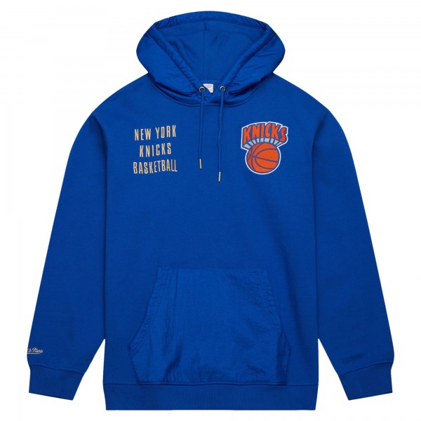 Толстовка New York Knicks Mitchell & Ness  Team OG 2.0 Vintage Logo Fleece - Blue