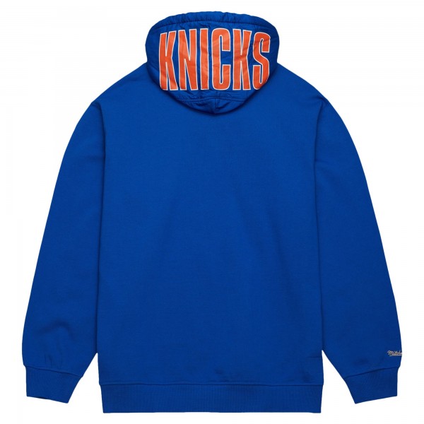 Толстовка New York Knicks Mitchell & Ness  Team OG 2.0 Vintage Logo Fleece - Blue