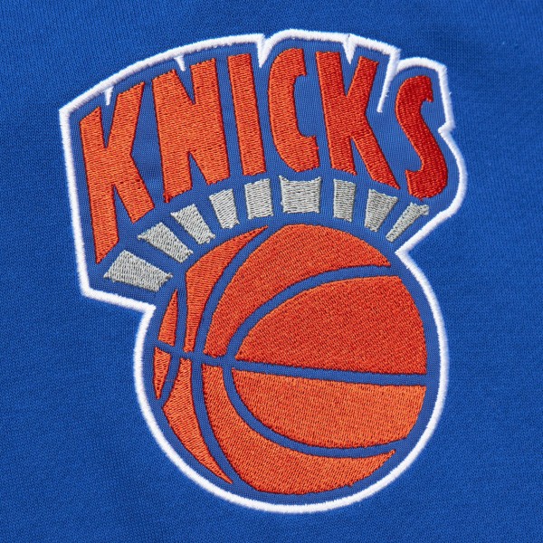 Толстовка New York Knicks Mitchell & Ness  Team OG 2.0 Vintage Logo Fleece - Blue