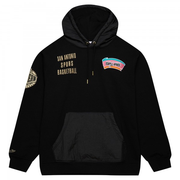 Толстовка San Antonio Spurs Mitchell & Ness  Team OG 2.0 Vintage Logo Fleece - Black