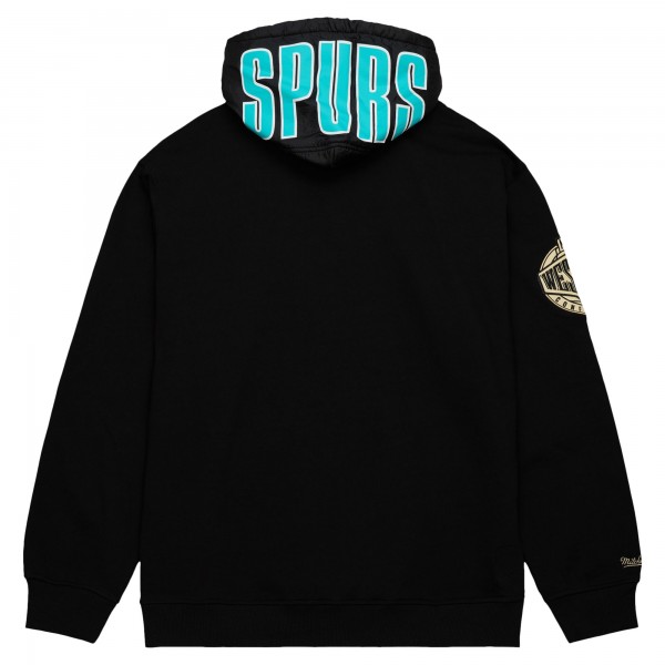 Толстовка San Antonio Spurs Mitchell & Ness  Team OG 2.0 Vintage Logo Fleece - Black