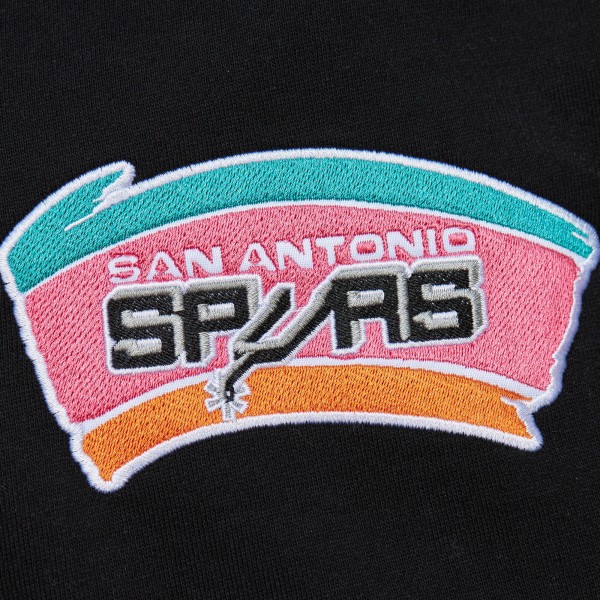 Толстовка San Antonio Spurs Mitchell & Ness  Team OG 2.0 Vintage Logo Fleece - Black