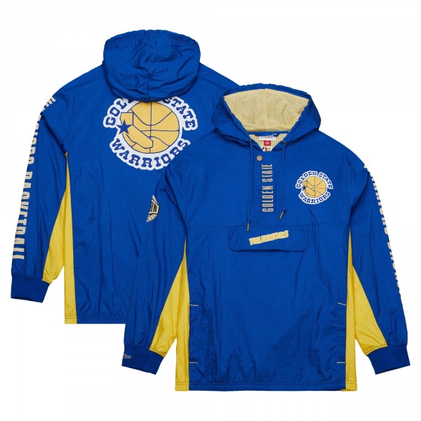 Ветровка на короткой молнии Golden State Warriors Mitchell & Ness  Team OG 2.0 Vintage Logo Anorak - Royal