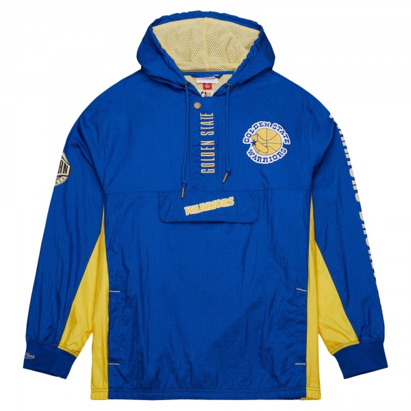 Ветровка на короткой молнии Golden State Warriors Mitchell & Ness  Team OG 2.0 Vintage Logo Anorak - Royal