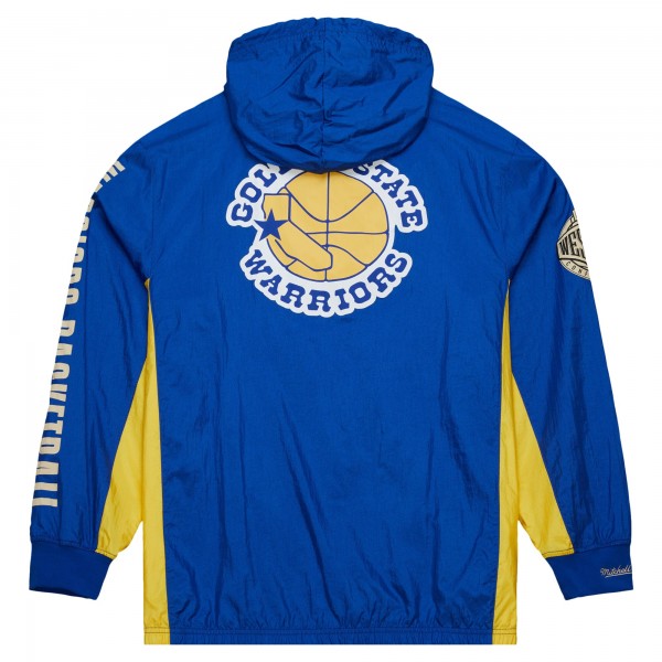 Ветровка на короткой молнии Golden State Warriors Mitchell & Ness  Team OG 2.0 Vintage Logo Anorak - Royal