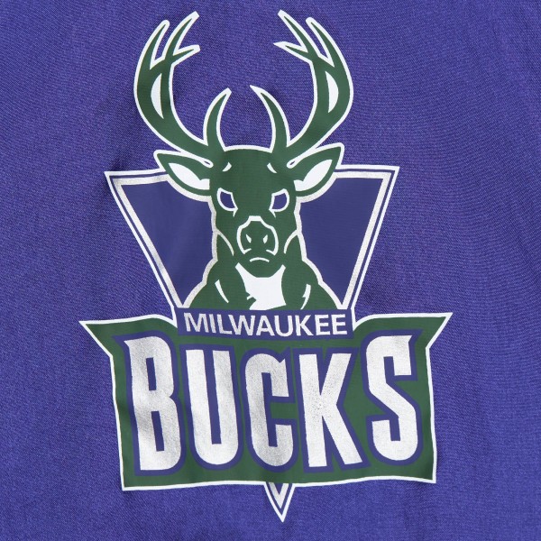 Ветровка на короткой молнии Milwaukee Bucks Mitchell & Ness Team OG 2.0 Vintage Logo Anorak - Purple