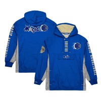 Кофта на короткой молнии Orlando Magic Mitchell & Ness Blue Team OG 2.0 Vintage Logo Anorak Windbreaker