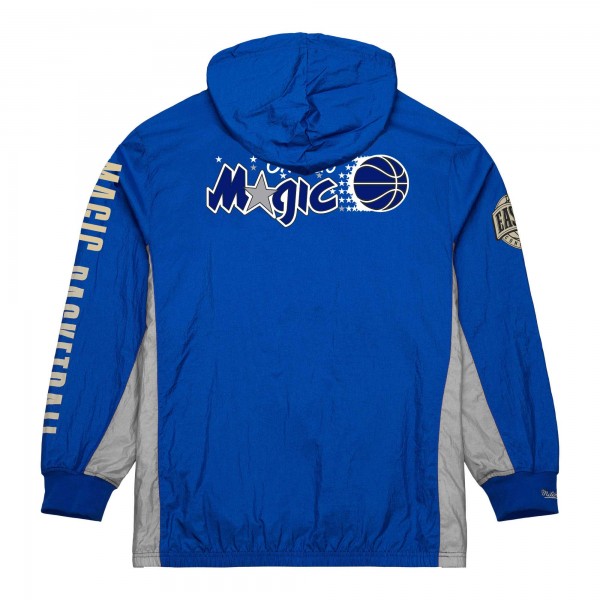 Кофта на короткой молнии Orlando Magic Mitchell & Ness Blue Team OG 2.0 Vintage Logo Anorak Windbreaker