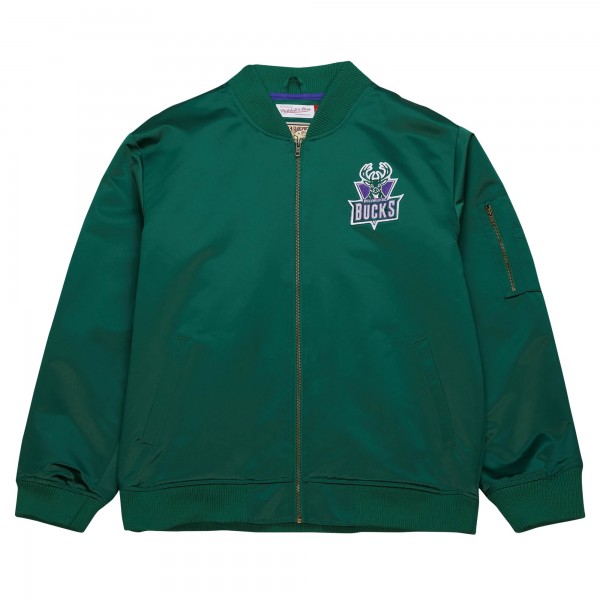 Бомбер Milwaukee Bucks Mitchell & Ness Hardwood Classics Vintage Logo - Green