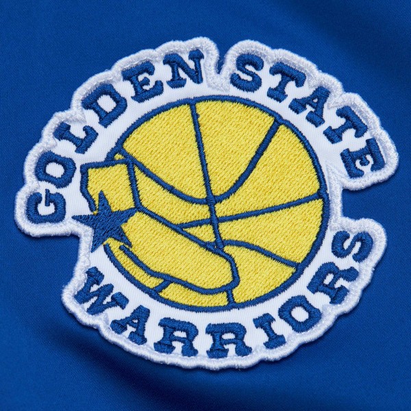 Бомбер Golden State Warriors Mitchell & Ness Hardwood Classics Vintage Logo - Royal