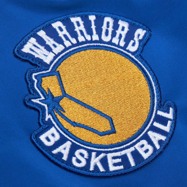 Бомбер Golden State Warriors Mitchell & Ness Hardwood Classics Vintage Logo - Royal