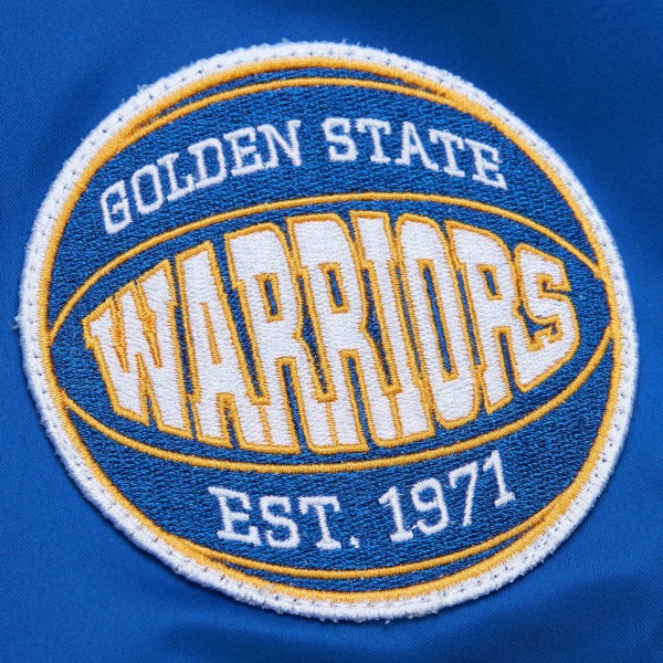 Бомбер Golden State Warriors Mitchell & Ness Hardwood Classics Vintage Logo - Royal