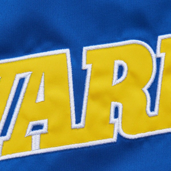 Бомбер Golden State Warriors Mitchell & Ness Hardwood Classics Vintage Logo - Royal