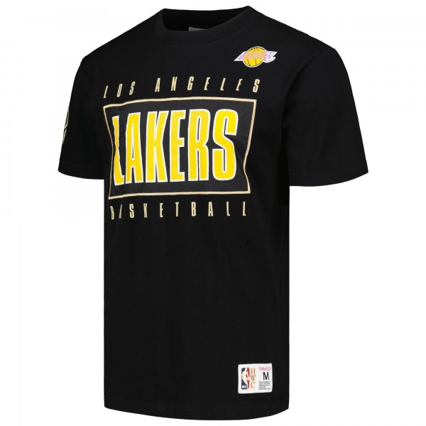 Футболка Los Angeles Lakers Mitchell & Ness Hardwood Classics Team OG 2.0 Premium Vintage Logo - Black