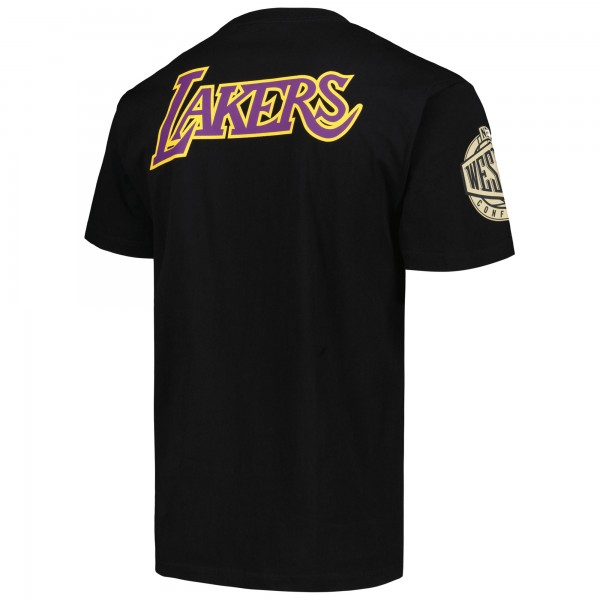 Футболка Los Angeles Lakers Mitchell & Ness Hardwood Classics Team OG 2.0 Premium Vintage Logo - Black