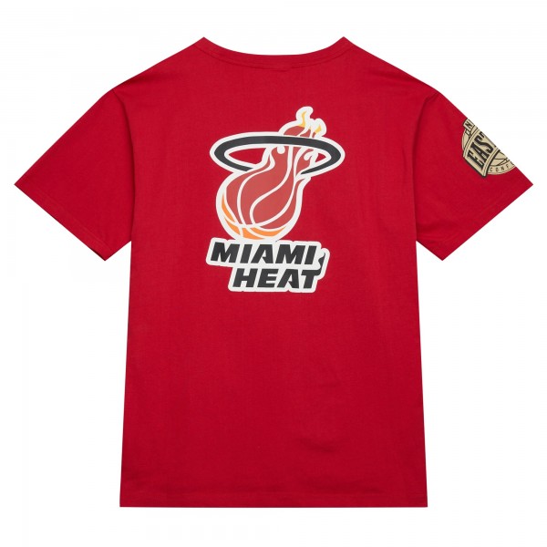 Футболка Miami Heat Mitchell & Ness Hardwood Classics Team OG 2.0 Premium Vintage Logo - Red