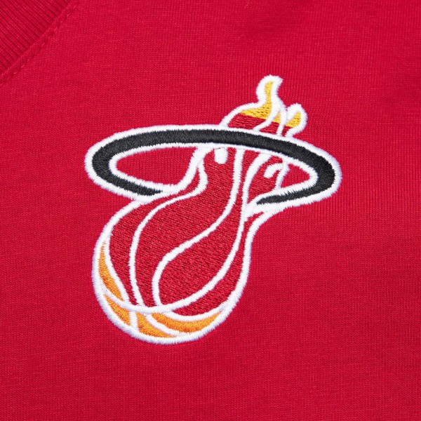 Футболка Miami Heat Mitchell & Ness Hardwood Classics Team OG 2.0 Premium Vintage Logo - Red