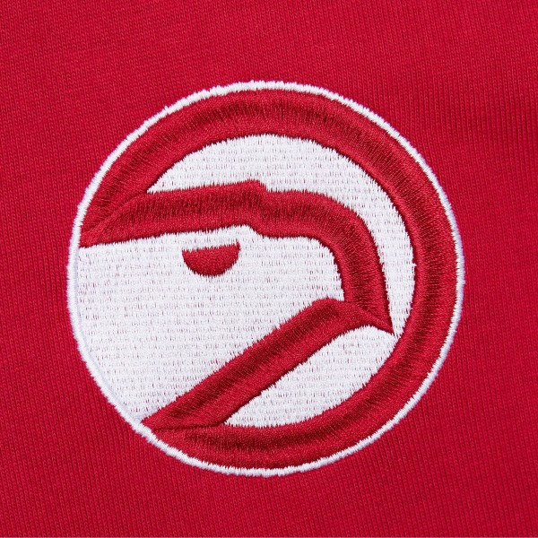 Футболка Atlanta Hawks Mitchell & Ness Hardwood Classics Team OG 2.0 Premium Vintage Logo - Red