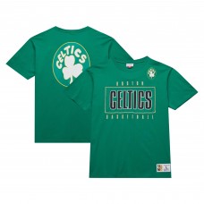 Футболка Boston Celtics Mitchell & Ness Hardwood Classics Team OG 2.0 Premium Vintage Logo - Kelly Green
