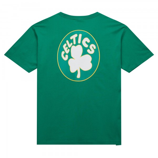 Футболка Boston Celtics Mitchell & Ness Hardwood Classics Team OG 2.0 Premium Vintage Logo - Kelly Green