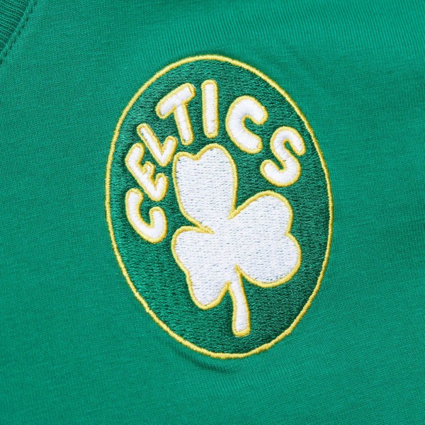 Футболка Boston Celtics Mitchell & Ness Hardwood Classics Team OG 2.0 Premium Vintage Logo - Kelly Green