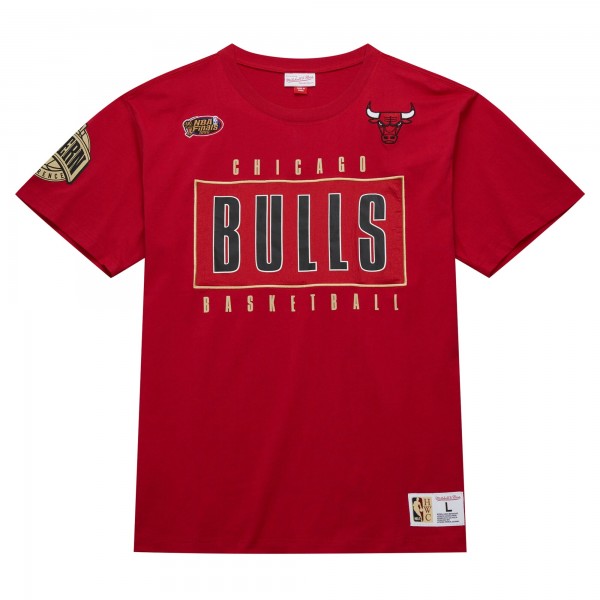 Футболка Chicago Bulls Mitchell & Ness Hardwood Classics Team OG 2.0 Premium Vintage Logo - Red