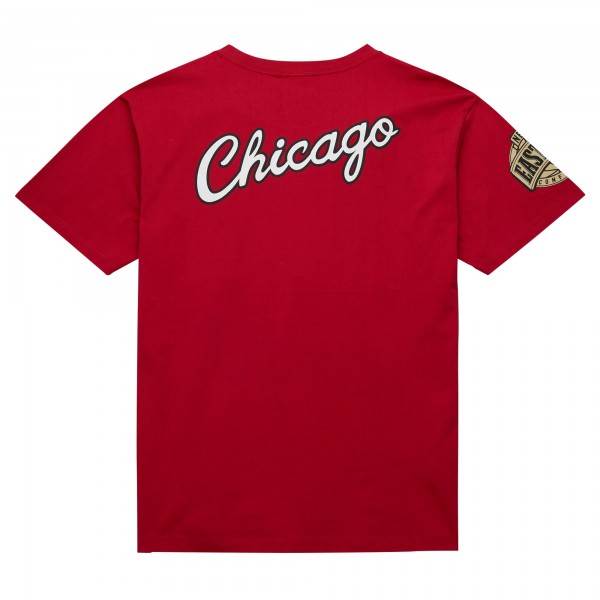 Футболка Chicago Bulls Mitchell & Ness Hardwood Classics Team OG 2.0 Premium Vintage Logo - Red