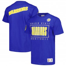 Футболка Golden State Warriors Mitchell & Ness Hardwood Classics Team OG 2.0 Premium Vintage Logo - Royal