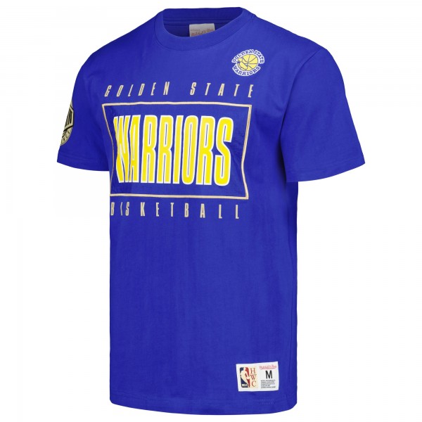Футболка Golden State Warriors Mitchell & Ness Hardwood Classics Team OG 2.0 Premium Vintage Logo - Royal