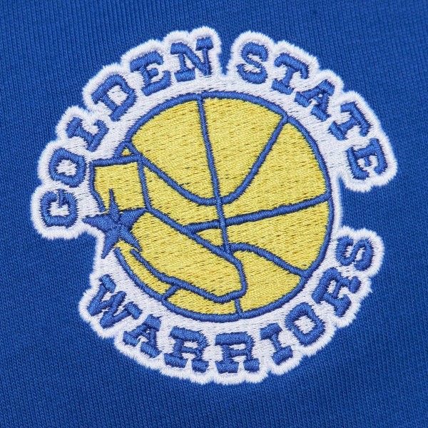 Футболка Golden State Warriors Mitchell & Ness Hardwood Classics Team OG 2.0 Premium Vintage Logo - Royal