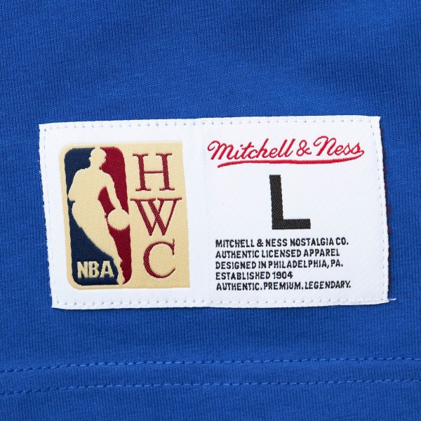 Футболка Golden State Warriors Mitchell & Ness Hardwood Classics Team OG 2.0 Premium Vintage Logo - Royal