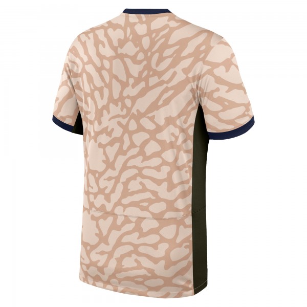 Игровая джерси Paris Saint-Germain Jordan Brand 2023/24 Fourth Stadium Replica – Tan