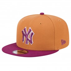 Бейсболка New York Yankees New Era Brown/Purple Color Pack Two-Tone 9FIFTY Snapback