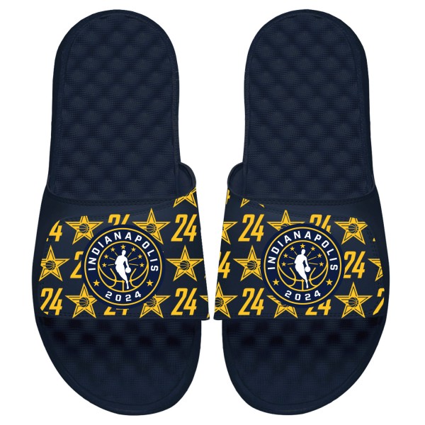 Шлепки ISlide 2024 NBA All-Star Game Pattern - Navy