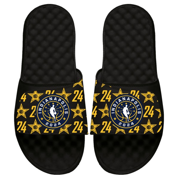 Шлепки ISlide 2024 NBA All-Star Game Pattern - Black