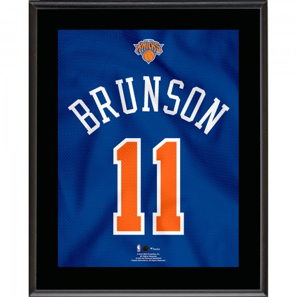 Jalen Brunson New York Knicks Fanatics Authentic 10.5 x 13 Jersey Number Sublimated Player Plaque