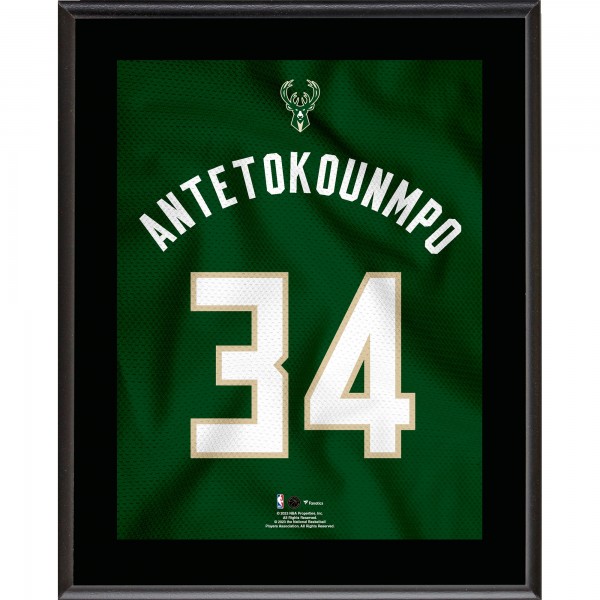 Giannis Antetokounmpo Milwaukee Bucks Fanatics Authentic 10.5 x 13 Jersey Number Sublimated Player Plaque