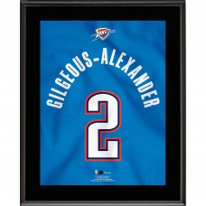 Shai Gilgeous-Alexander Oklahoma City Thunder Authentic 10.5 x 13 Jersey Number Sublimated Player Plaque