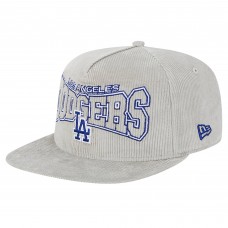 Los Angeles Dodgers New Era Gray Corduroy Golfer Snapback Hat
