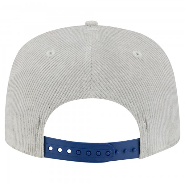 Los Angeles Dodgers New Era Gray Corduroy Golfer Snapback Hat