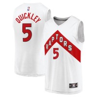 Джерси Toronto Raptors Immanuel Quickley Fanatics White Fast Break Player - Association Edition