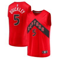 Подростковая Toronto Raptors Immanuel Quickley Fanatics Red Fast Break Player Jersey - Icon Edition