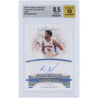 Saddiq Bey Detroit Pistons Autographed 2020-21 Panini Flawless #AUT-BEY #1/25 BGS Authenticated 8.5/10 Rookie Card