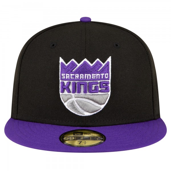 Бейсболка Sacramento Kings New Era 2-Tone 59FIFTY - Black/Purple