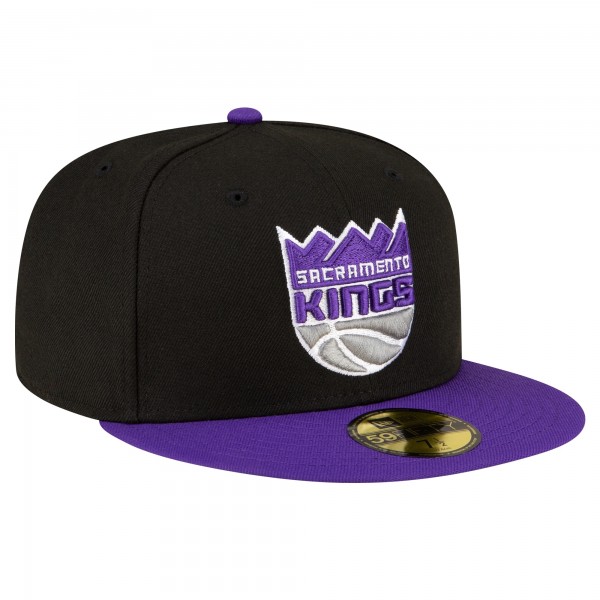 Бейсболка Sacramento Kings New Era 2-Tone 59FIFTY - Black/Purple
