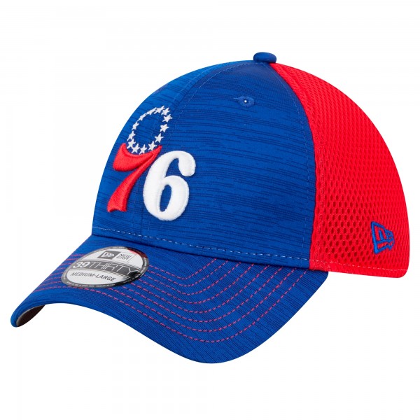 Бейсболка Philadelphia 76ers New Era Royal/Red Active Tech Neo Flex 39THIRTY