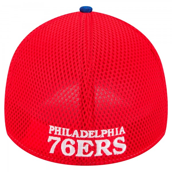 Бейсболка Philadelphia 76ers New Era Royal/Red Active Tech Neo Flex 39THIRTY