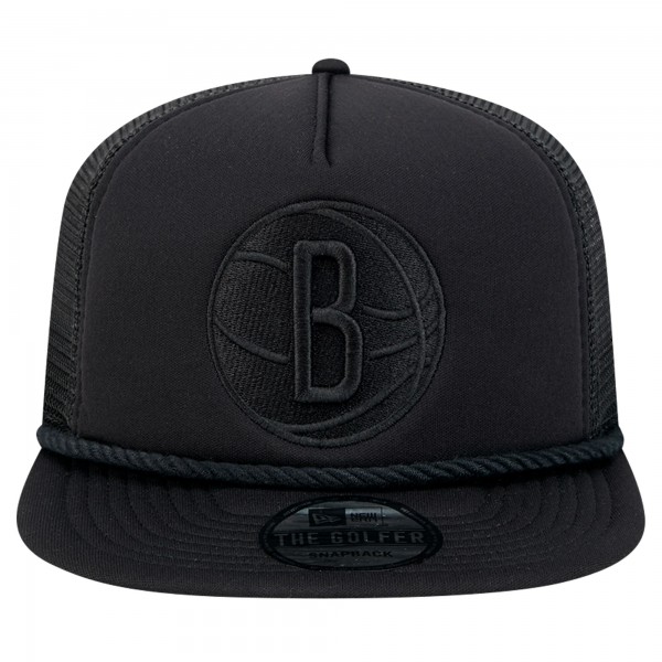 Бейсболка Brooklyn Nets New Era Tone Foam Meshback Golfer - Black