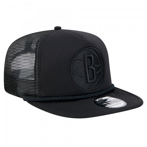 Бейсболка Brooklyn Nets New Era Tone Foam Meshback Golfer - Black